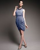 J. Mendel Draped Tulip Skirt - Lyst