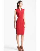 Lida Baday Sleeveless Faille Shirt-dress - Lyst