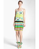 MSGM Memphis Print Silk Tank Dress - Lyst