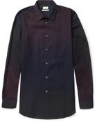 Paul Smith Slimfit Ombre Panelled Cotton Shirt - Lyst