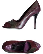 Rene Caovilla Courts With Open Toe - Lyst
