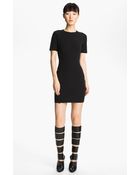 T By Alexander Wang Fitted Tech Dress - Lyst