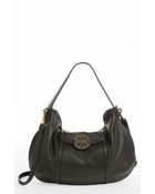 Tory Burch Amanda Leather Crossbody Hobo - Lyst