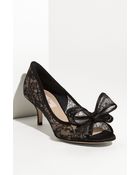 Valentino Lace Couture Bow Pump - Lyst