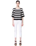 Zara Wide Striped Sweater - Lyst