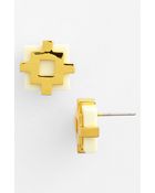 Tory Burch Carson Stud Earrings - Lyst