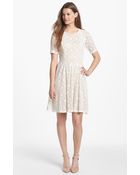 Bobeau Lace Fit Flare Dress - Lyst