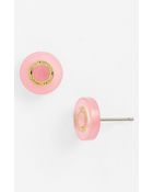 Tory Burch Logo Stud Earrings - Lyst