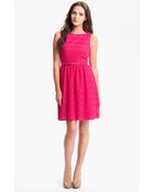 Trina Turk B52 Textured Fit Flare Dress - Lyst