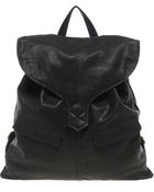 Asos Leather Backpack with Tab Detail - Lyst