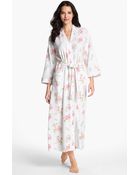Carole Hochman Designs Long Floral Print Robe - Lyst