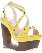 Paloma Barceló Jewel Hollow Wedge Sandal - Lyst