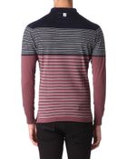 John Smedley Knitted Cotton Longsleeved Polo Shirt - Lyst