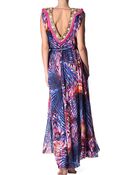 Matthew Williamson Palm Jewel Silk Gown Coverup - Lyst