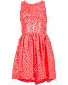 MSGM Laser Cut Dress - Lyst