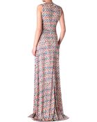 Saloni Printed Maxi Dress - Lyst