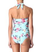 Seafolly Rococo Rose Halter Neck Swimsuit - Lyst