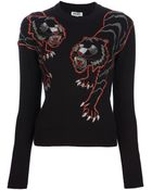 Kenzo Embroidered Tiger Sweater - Lyst