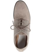 Maison Martin Margiela Suede and Canvas Oxford Shoes - Lyst