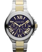 Michael Kors Stainless Steel Chronograph Watch - Lyst