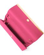 Michael Kors Tilda Saffiano Leather Clutch - Lyst