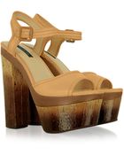 Rachel Zoe Evelyn - Leather Platform Sandal - Lyst