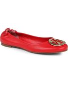 Tory Burch Reva Leather Pumps - Lyst