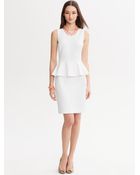 Banana Republic Lola Peplum Dress - Lyst