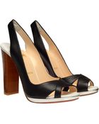 Christian Louboutin Morphea Leather Slingbacks - Lyst