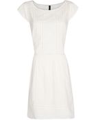 Mango Embroidered Cotton Dress - Lyst