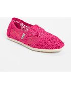 Toms Classic Crochet Slipon Women - Lyst
