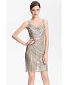 Pisarro Nights Embellished Scoop Neck Dress - Lyst