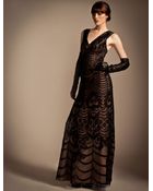 Temperley London Long Wave Embroidery Strappy Dress - Lyst