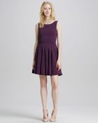 Theory Kaien Pleated Skirt Dress - Lyst