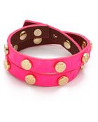 Tory Burch Double Wrap Logo Bracelet - Lyst
