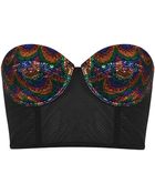 Topshop Rainbow Glitter Bralet - Lyst