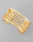 Tory Burch Frete Wide Cuff - Lyst