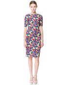 Zara Printed Dress - Lyst