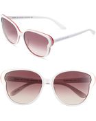 Marc By Marc Jacobs 59mm Butterfly Sunglasses - Lyst