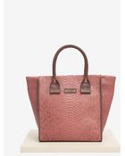 See By Chloé April Zipped Embossed Python Tote - Lyst