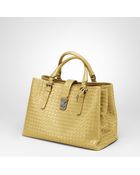 Bottega Veneta Intrecciato Light Calf Roma Bag - Lyst