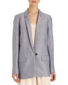 Giada Forte Chambray Over Sized Blazer - Lyst