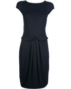 Giorgio Armani Peplum Dress - Lyst