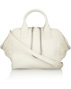 Alexander Wang Jamie Embossed Croceffect Leather Tote - Lyst
