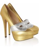 Charlotte Olympia Moretta Leather Pumps - Lyst