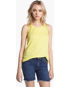 Splendid Lace Trim Tank - Lyst