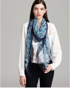Tory Burch Multi T Logo Chiffon Scarf - Lyst