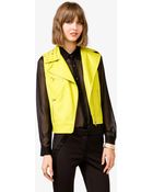 Forever 21 Studded Faux Leather Moto Vest - Lyst
