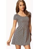 Forever 21 Polka Dot Baby Doll Dress - Lyst