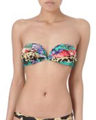 Zimmermann Multicolor Frill Bikini With Beach Print In Multicolor Lyst